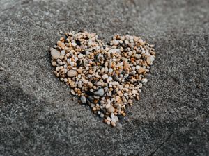 Preview wallpaper pebbles, heart, love, stone