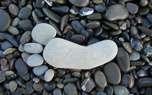 Preview wallpaper pebbles, stones, foot