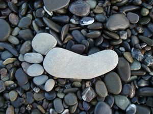 Preview wallpaper pebbles, stones, foot