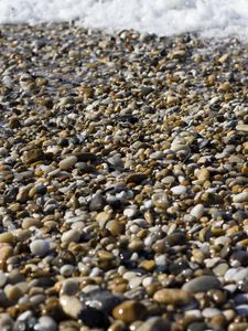 Preview wallpaper pebbles, stones, gravel, beach, sea