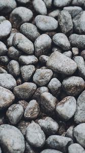 Preview wallpaper pebbles, stones, gray, macro