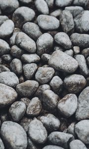 Preview wallpaper pebbles, stones, gray, macro