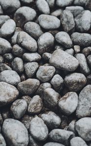 Preview wallpaper pebbles, stones, gray, macro