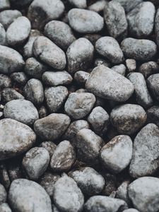 Preview wallpaper pebbles, stones, gray, macro