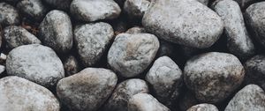 Preview wallpaper pebbles, stones, gray, macro