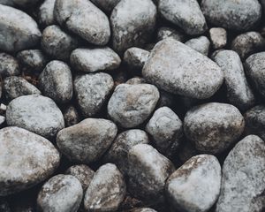 Preview wallpaper pebbles, stones, gray, macro