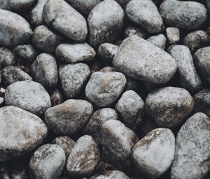 Preview wallpaper pebbles, stones, gray, macro