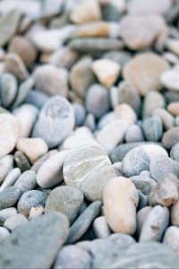 Preview wallpaper pebbles, stones, gray, macro, beach