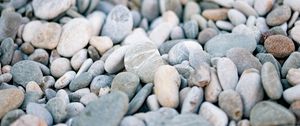 Preview wallpaper pebbles, stones, gray, macro, beach