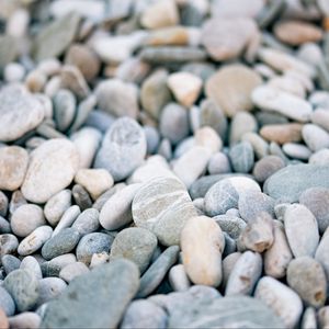 Preview wallpaper pebbles, stones, gray, macro, beach