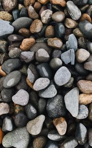 Preview wallpaper pebbles, stones, gray, brown, texture