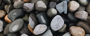 Preview wallpaper pebbles, stones, gray, brown, texture