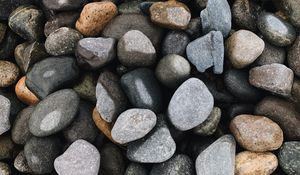 Preview wallpaper pebbles, stones, gray, brown, texture