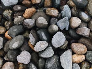 Preview wallpaper pebbles, stones, gray, brown, texture