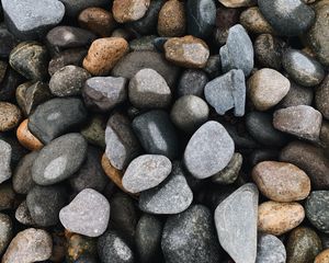 Preview wallpaper pebbles, stones, gray, brown, texture