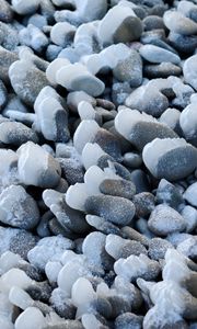 Preview wallpaper pebbles, stones, relief, ice