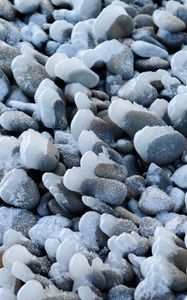 Preview wallpaper pebbles, stones, relief, ice