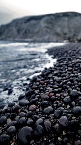 Preview wallpaper pebbles, stones, sea, blur