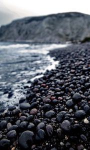 Preview wallpaper pebbles, stones, sea, blur