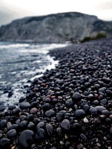 Preview wallpaper pebbles, stones, sea, blur