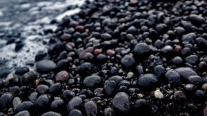 Preview wallpaper pebbles, stones, sea, blur