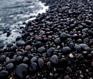 Preview wallpaper pebbles, stones, sea, blur