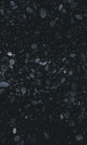 Preview wallpaper pebbles, stones, sea stones, dark