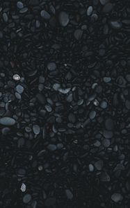 Preview wallpaper pebbles, stones, sea stones, dark