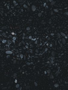 Preview wallpaper pebbles, stones, sea stones, dark