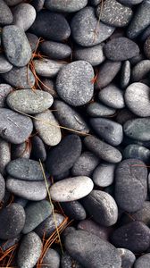 Preview wallpaper pebbles, stones, texture, gray