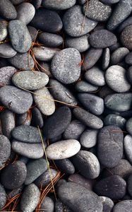 Preview wallpaper pebbles, stones, texture, gray