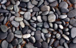 Preview wallpaper pebbles, stones, texture, gray