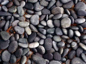 Preview wallpaper pebbles, stones, texture, gray