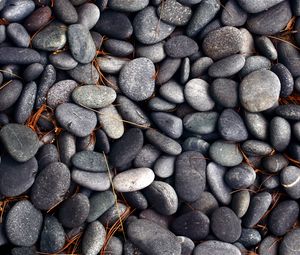 Preview wallpaper pebbles, stones, texture, gray