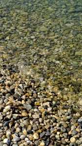 Preview wallpaper pebbles, stones, waves, water