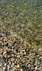 Preview wallpaper pebbles, stones, waves, water