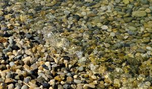 Preview wallpaper pebbles, stones, waves, water