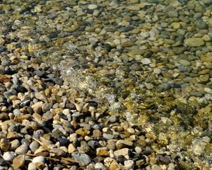 Preview wallpaper pebbles, stones, waves, water