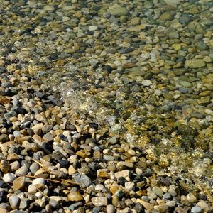 Preview wallpaper pebbles, stones, waves, water