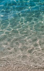 Preview wallpaper pebbles, water, glare, distortion, waves