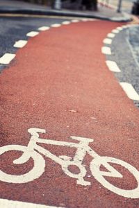 Preview wallpaper pedestrian crossing, road, bike, marking