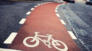 Preview wallpaper pedestrian crossing, road, bike, marking