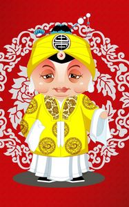 Preview wallpaper peking opera characters, costumes, paint, graphics