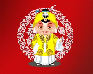 Preview wallpaper peking opera characters, costumes, paint, graphics