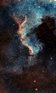 Preview wallpaper pelican nebula, nebula, glow, stars, space