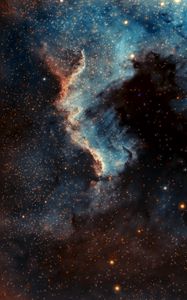 Preview wallpaper pelican nebula, nebula, glow, stars, space