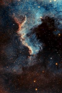 Preview wallpaper pelican nebula, nebula, glow, stars, space