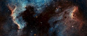 Preview wallpaper pelican nebula, nebula, glow, stars, space