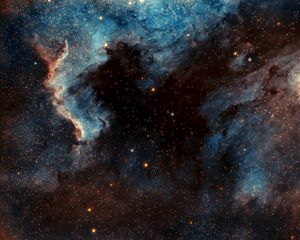 Preview wallpaper pelican nebula, nebula, glow, stars, space