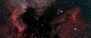 Preview wallpaper pelican nebula, nebula, stars, space, red